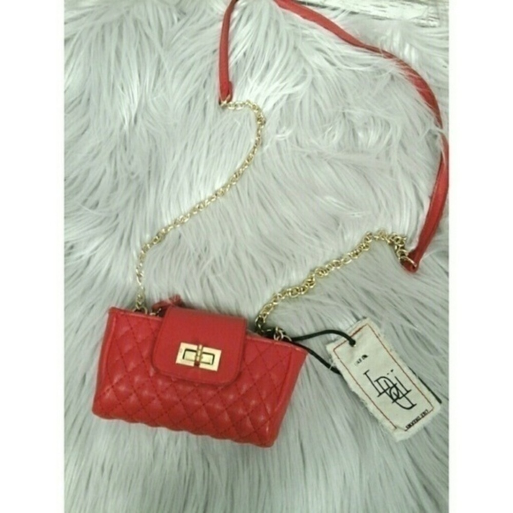 Red Mini Tote Shoulder Bag